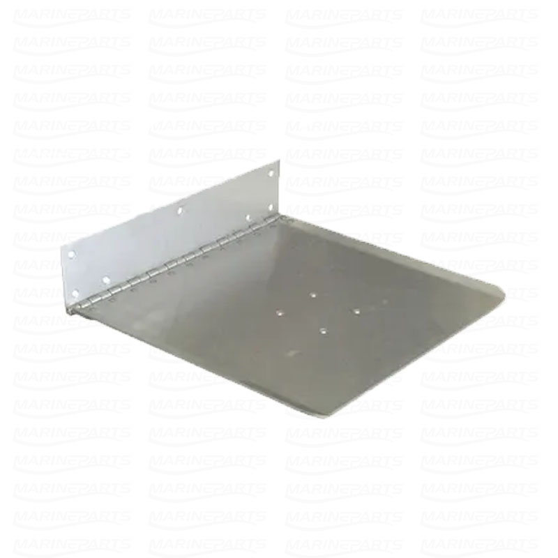 Stainless Trim Tab Plate with hinges 18 x 11