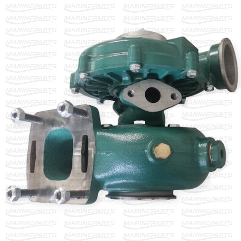 Turbocharger for Volvo Penta KAD32 with Billet-Compressor Unit and Stainless Steel Sleeve