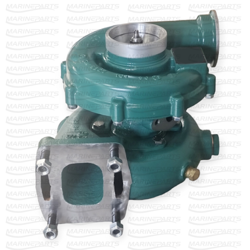 Turbocharger for Volvo Penta KAD32 with Billet-Compressor Unit and Stainless Steel Sleeve