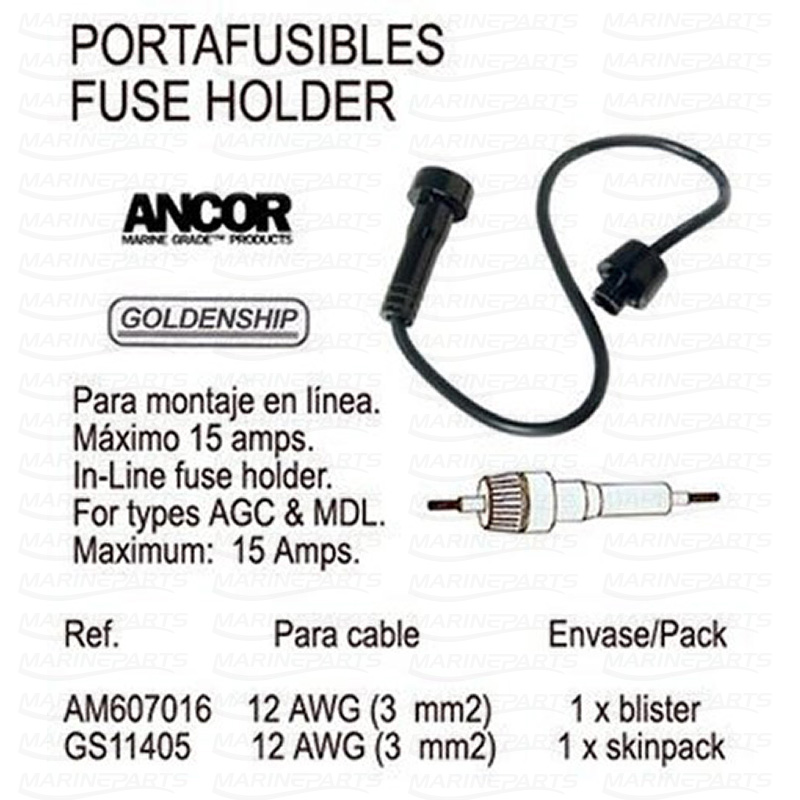 FUSE HOLDER 12 AWG