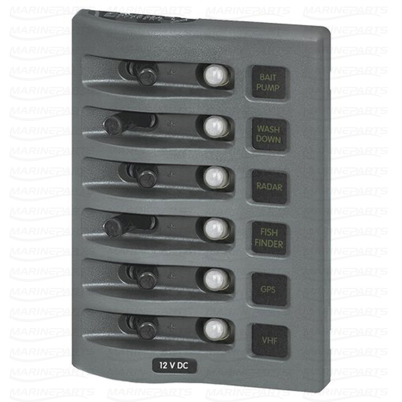 Panel WD 12VDC CLB 6 pos gray