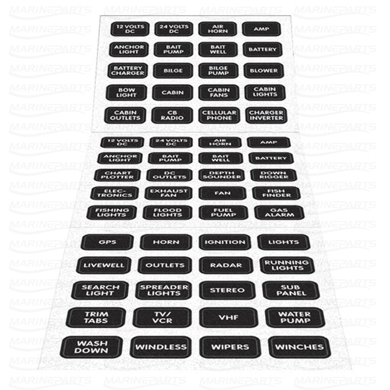 LABEL KIT DC WATERPROOF COMPACT BLACK