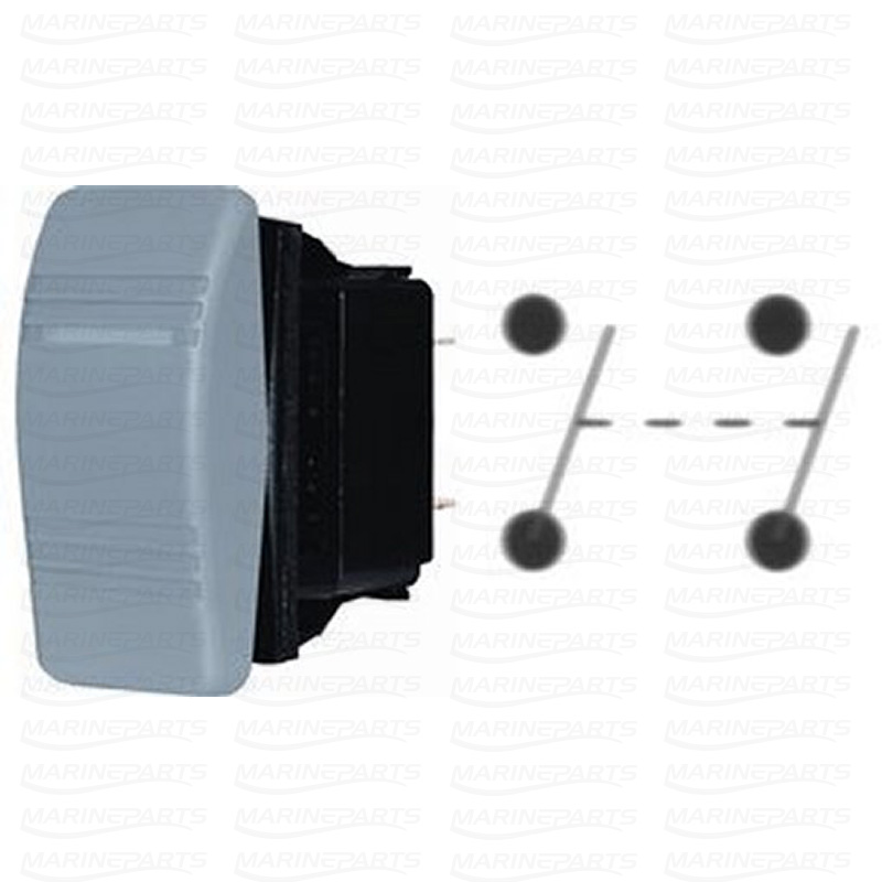 ROCKERSWITCH CONTURA DPDT OFF-(ON)