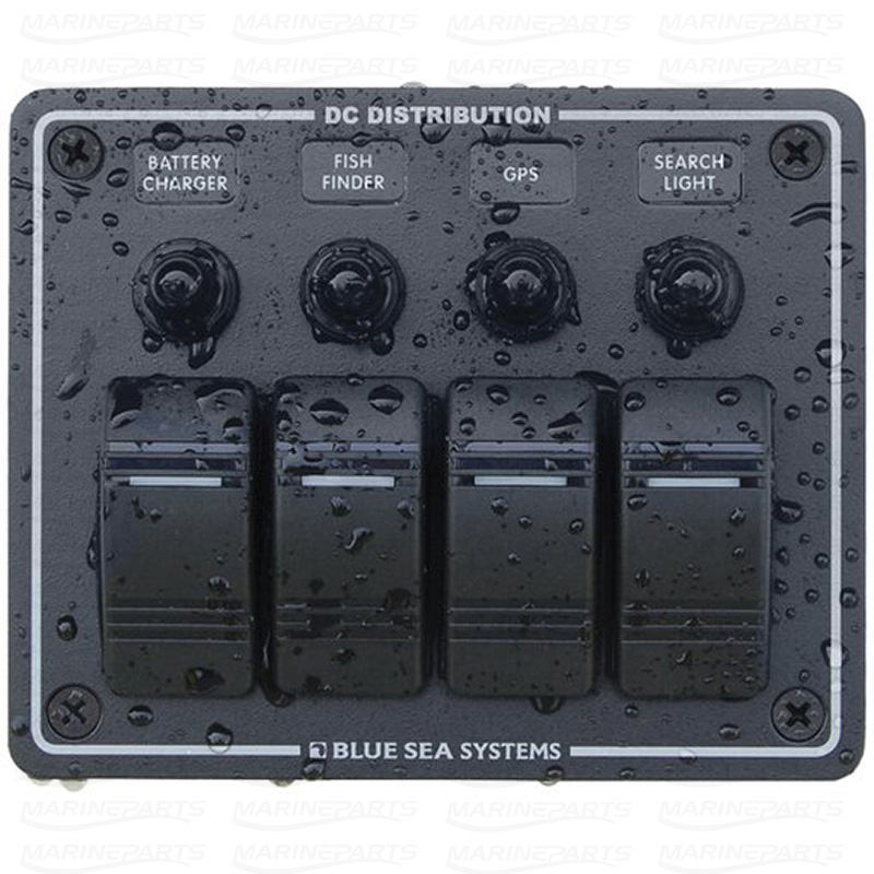 PANEL WP 4 POS. HORIZONTAL BLACK