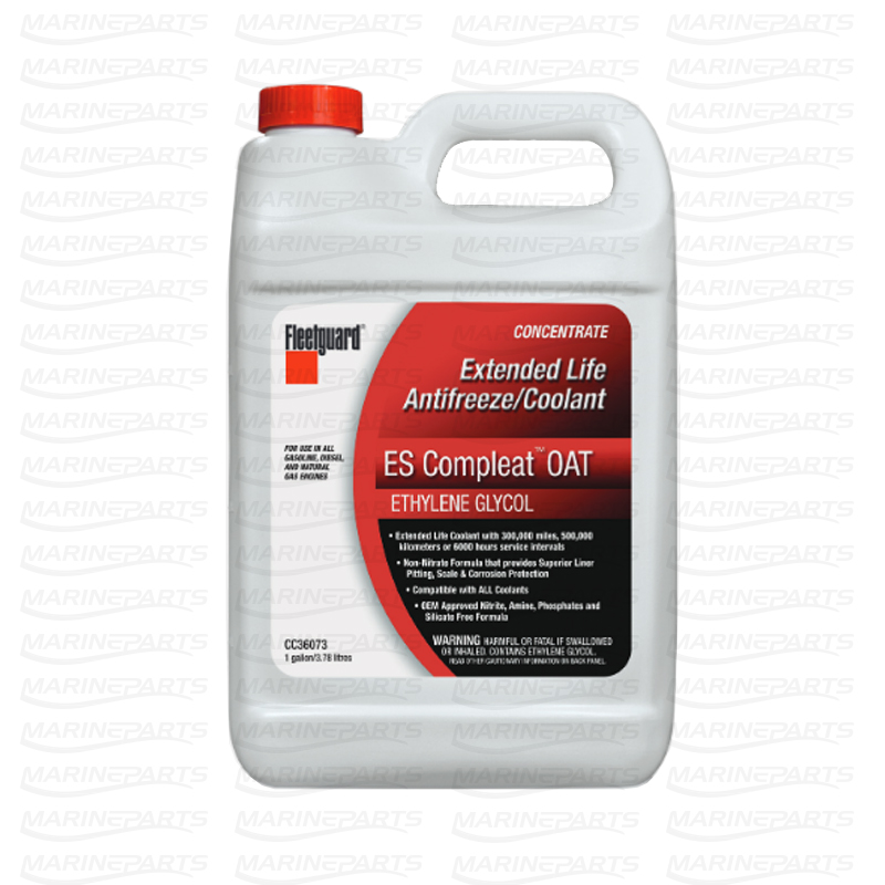 Fleetguard ES Compleat OAT EG Premix 50/50 Red Antifreeze/Coolant 5L