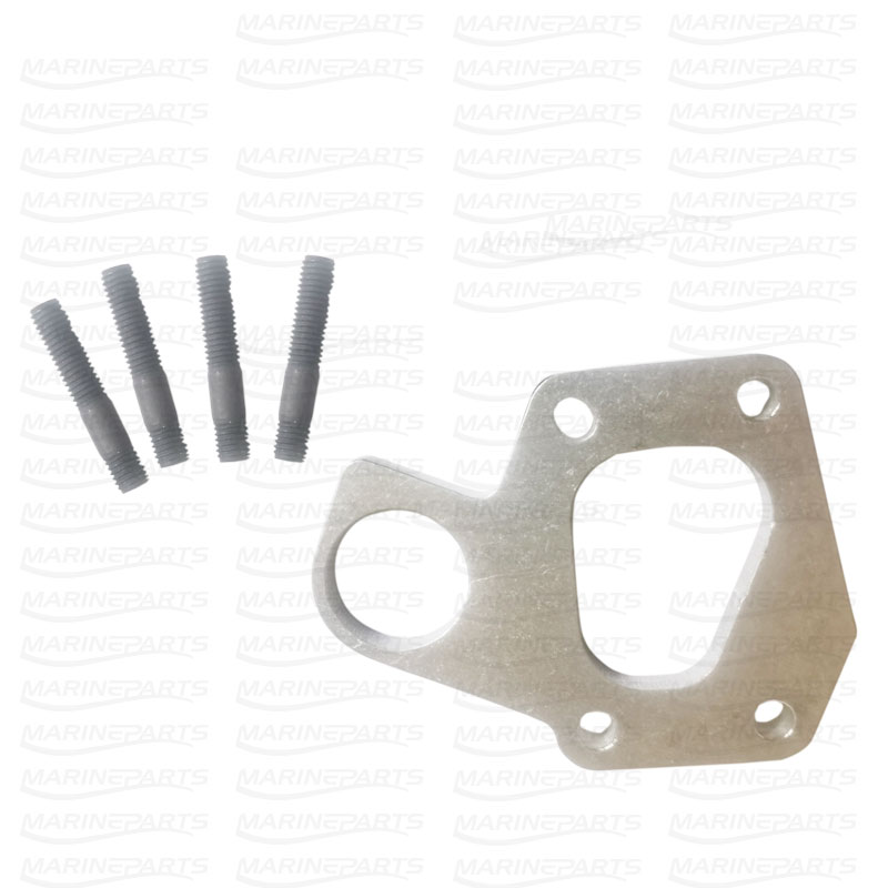 Exhaust flange upgrade kit for Volvo Penta D2-50 & D2-55 marine diesel engines