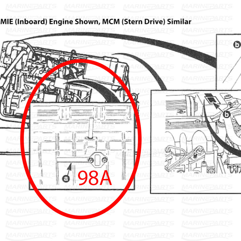 Engine repair kit for MerCrusier D254 4.2L IDI 98A marine diesel engines