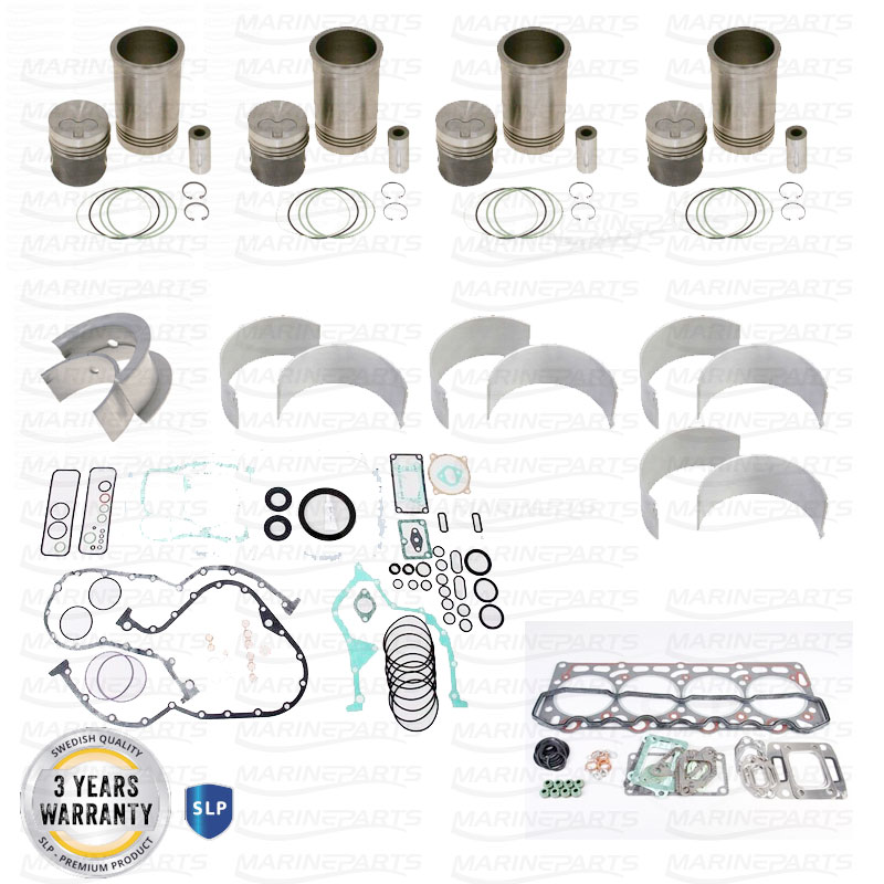 Motorrenoveringssats för Volvo Penta AQAD30A, MD30A, TAMD30A, TMD30A motorer SLP Premium