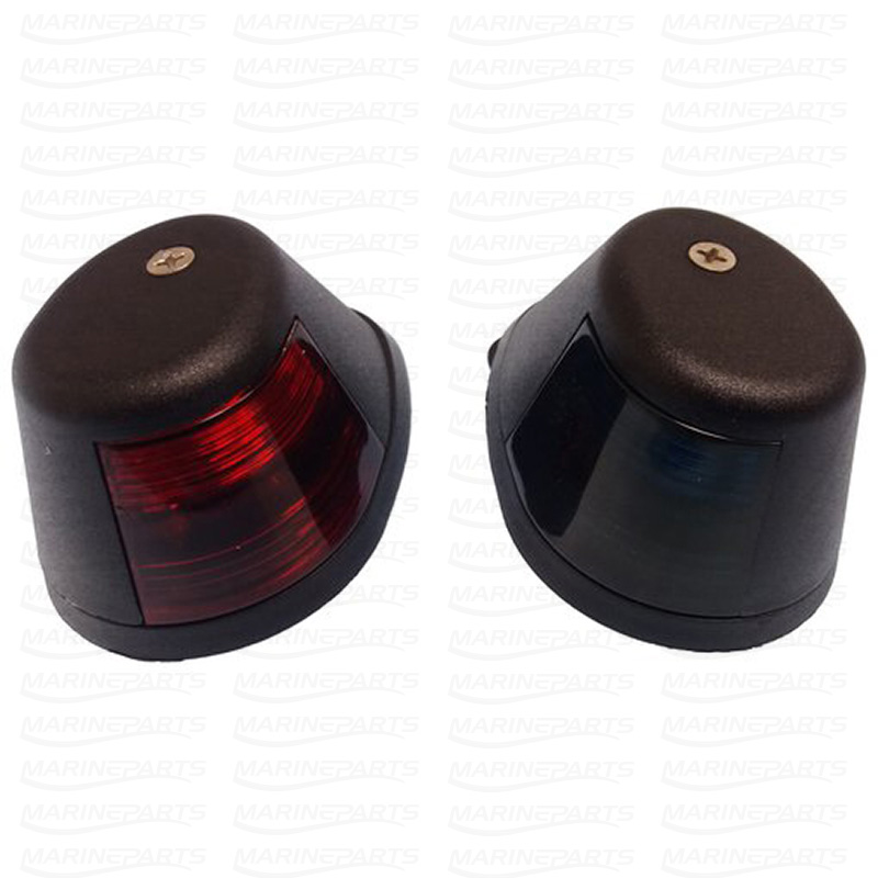 PAIR HORIZONTAL NAV.LIGHTS BLACK-LED