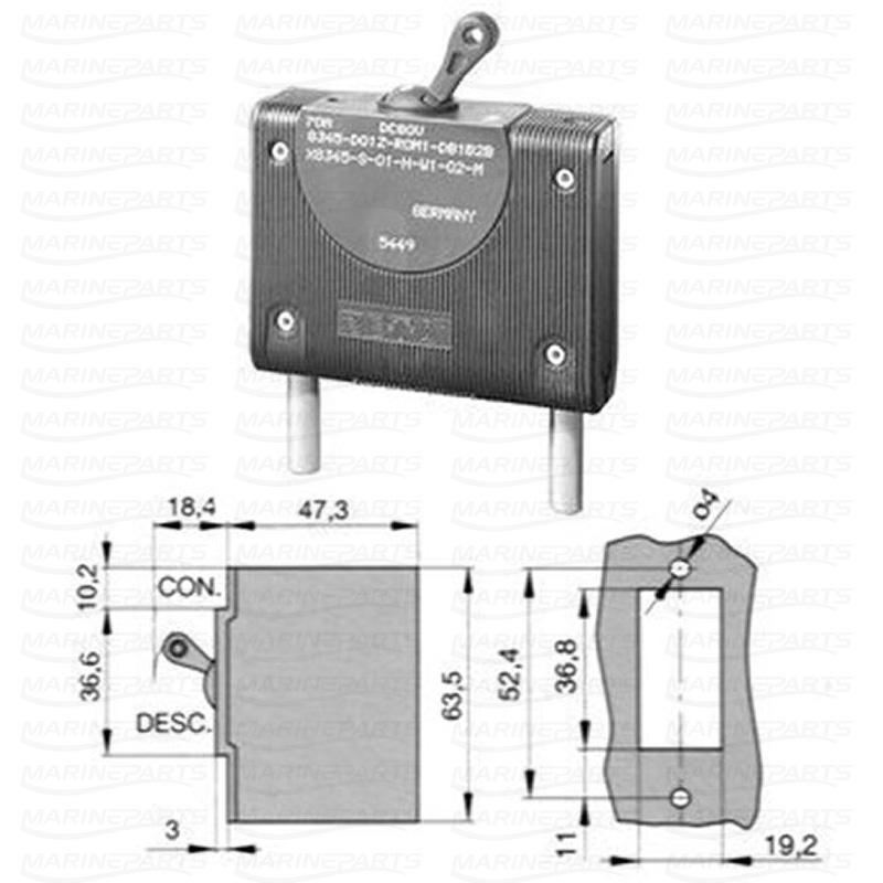 CIRCUIT BREAKER  15A