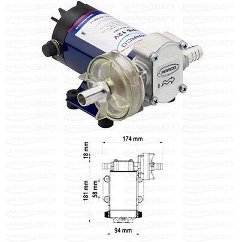 TRANSFER PUMP 24V Marineparts Sverige   GS20171 