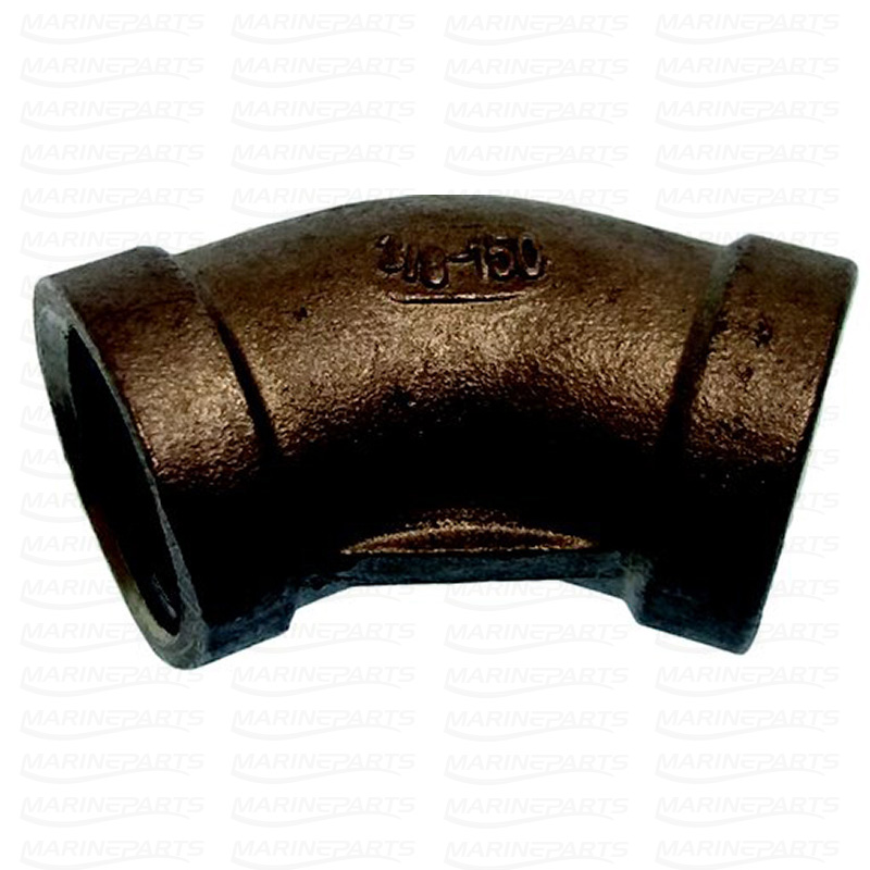 45-kraadine üleminek/põlv AISI 316 3/8