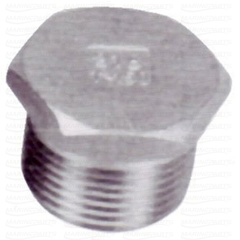 HEX HEAD PLUG  AISI 316  3/4