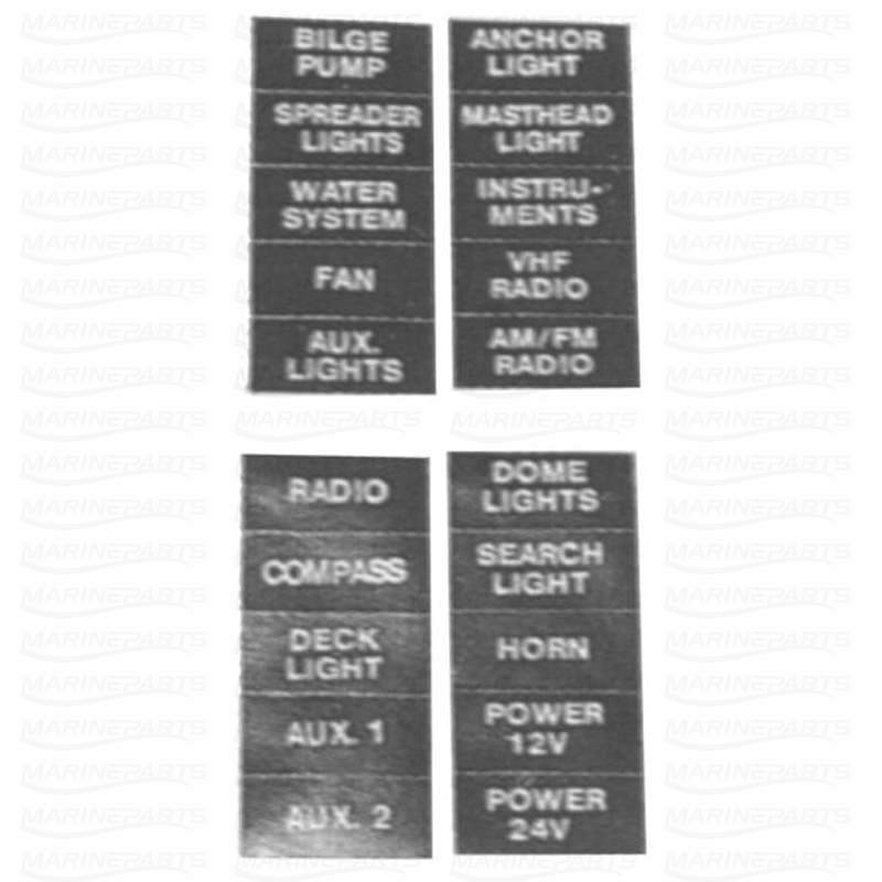 DECAL SHEET BLACK