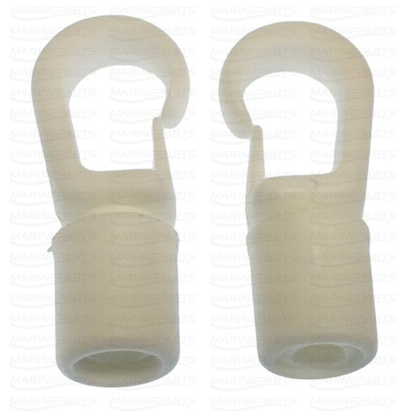 PACK OF 2 - NYLON HOOK WHITE 5-6 MM.