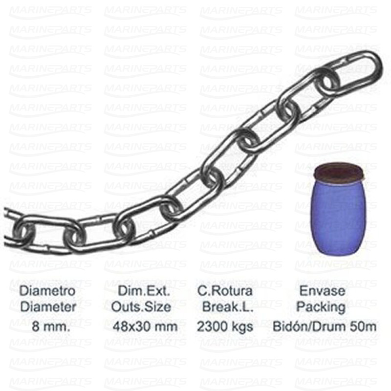 ANCHOR CHAIN 0.8 mm.