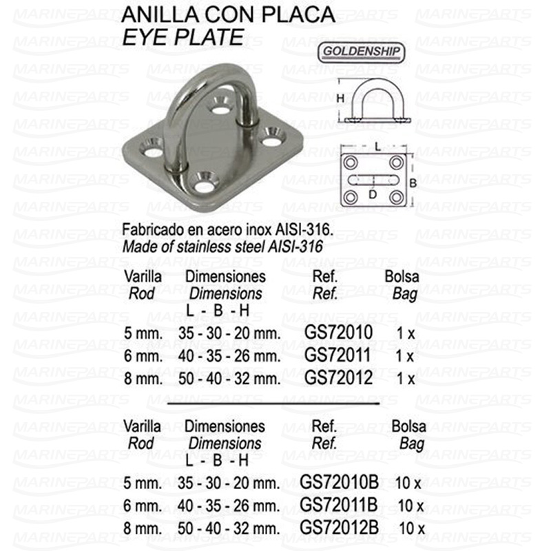 S. STEEL PLATE 8mm