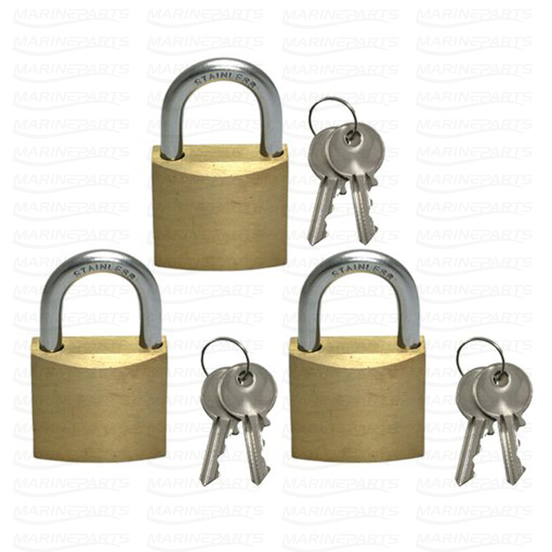 MARINE PADLOCK 30 mm. (3 pcs)