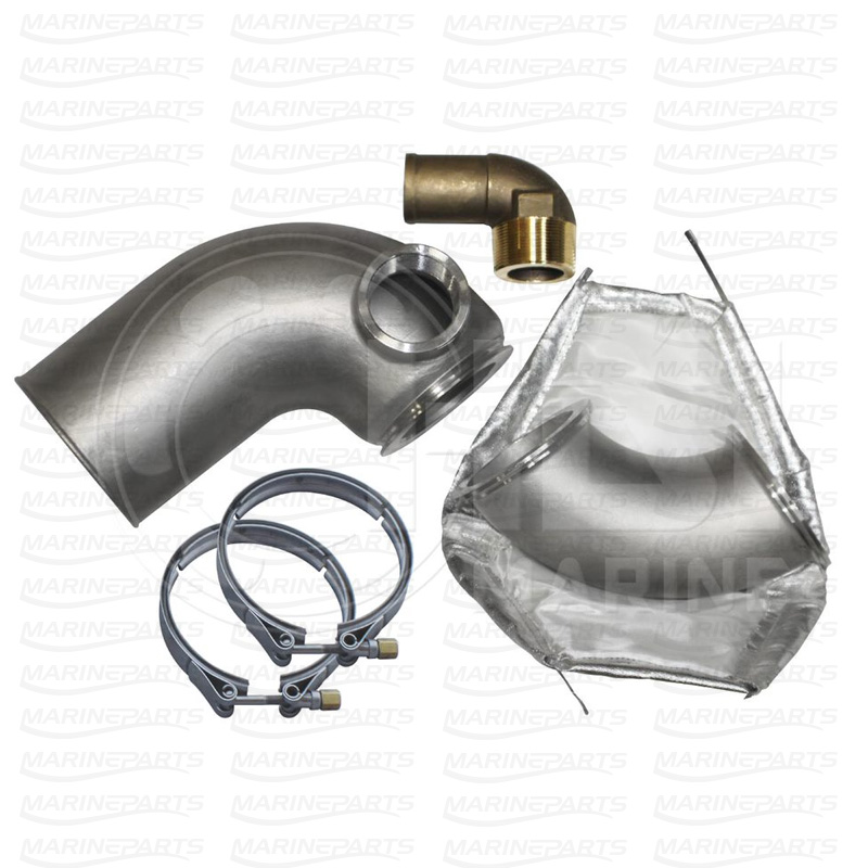 Exhaust Kit in Stainless Steel for Volvo Penta D5, D7, 60, 61, 63, 71, 73, 74, 75-series diesel engines HDI Marine Premium