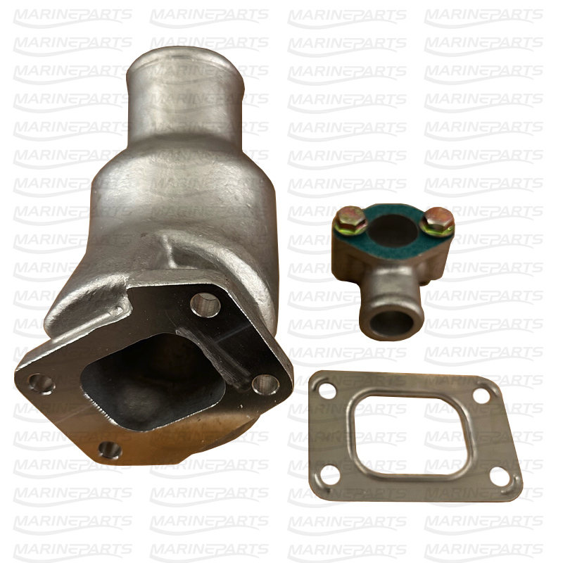 Exhaust Elbow in Stainless Steel for Volvo Penta D2-55, MD22 diesel engines HDI Marine Premium