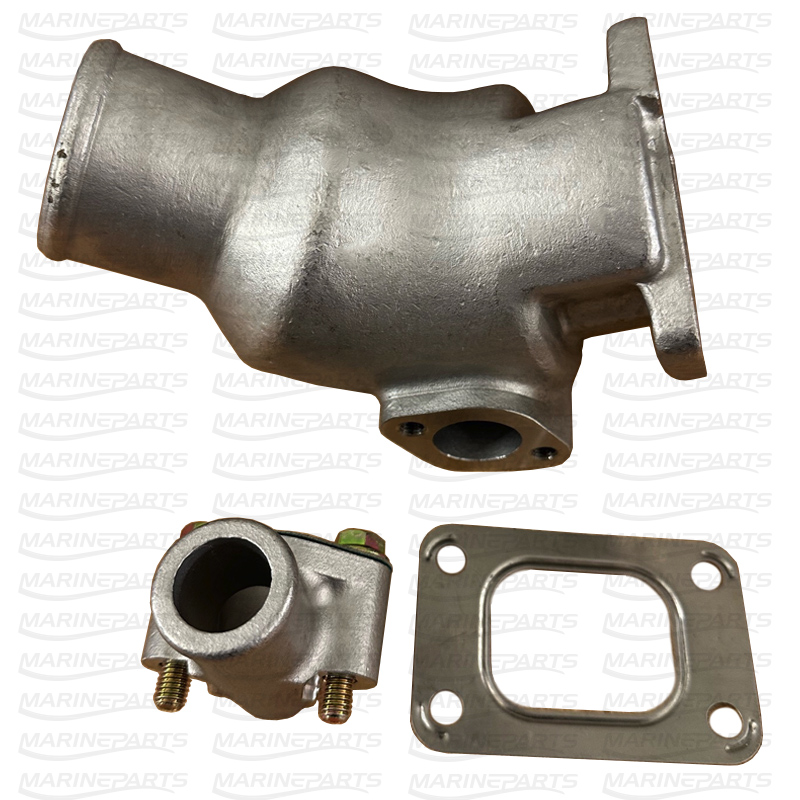 Exhaust Elbow in Stainless Steel for Volvo Penta D2-55, MD22 diesel engines HDI Marine Premium