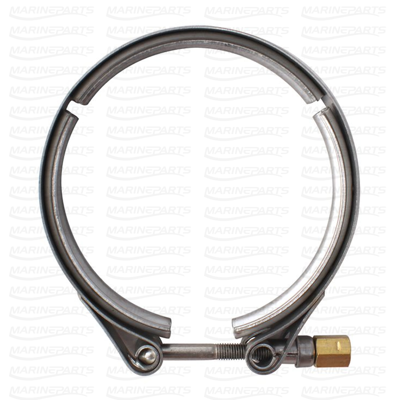 Exhaust Clamp in Stainless Steel for Volvo Penta, Yanmar diesel engines