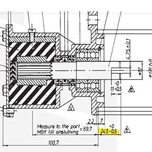 Merivesipumppu Volvo Pentaan 30, 31, 40, 41