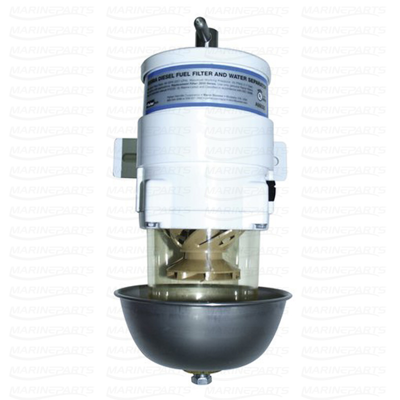 Racor 500 Bränslefiltersats diesel med fot & vattenseparator (kort modell filter)