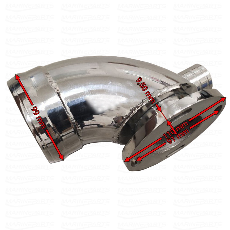 Exhaust elbow Yanmar 4LHA-HTE/DTE/STE/HTP/DTP/STP/ST2P, 6LPA-ST2P/DTP & 6LP-DTE/STE (150-315 hp)