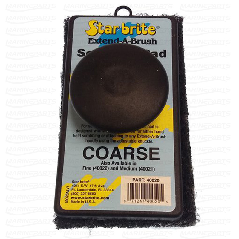 SCRUB PAD COARSE BROWN