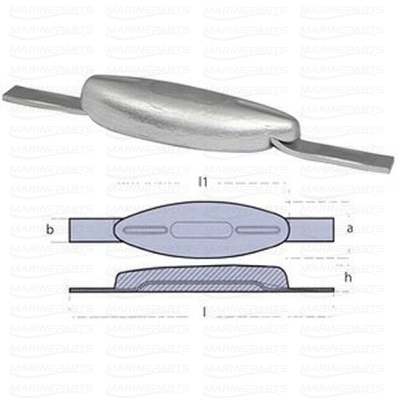 Weld on anode zinc Spanish Type 1kg