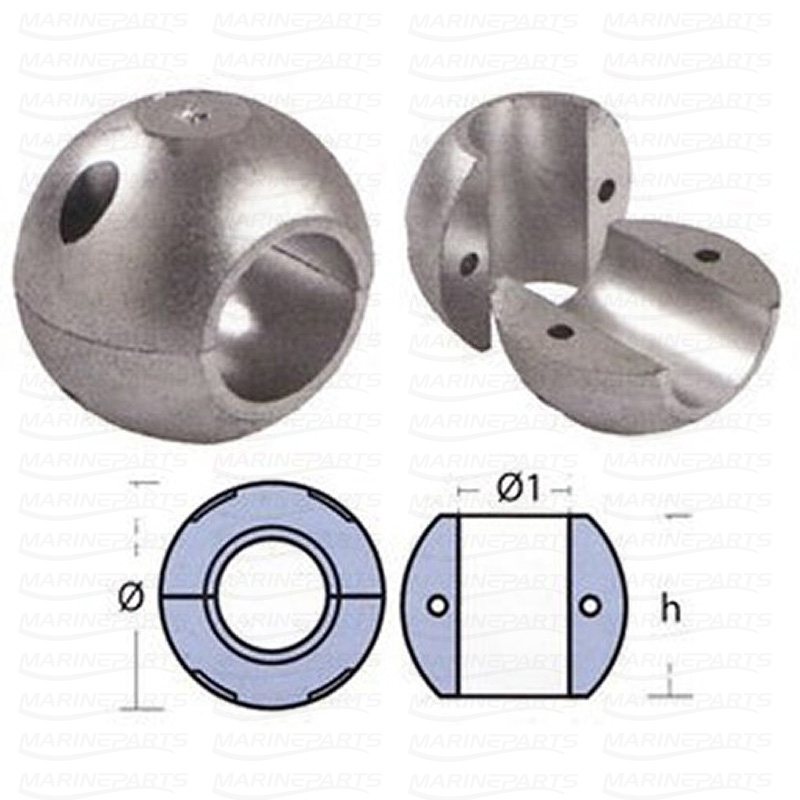 Axelanod Lätt-version Ø 19mm - 3/4'