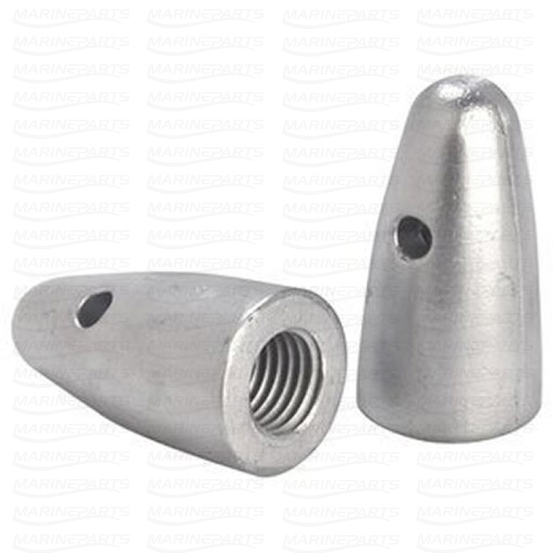 Anode for propeller shaft, nut type fits 25-30