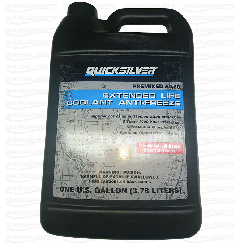 Quicksilver eelsegatud pikendatud elueaga jahutusvedelik 3,78 L