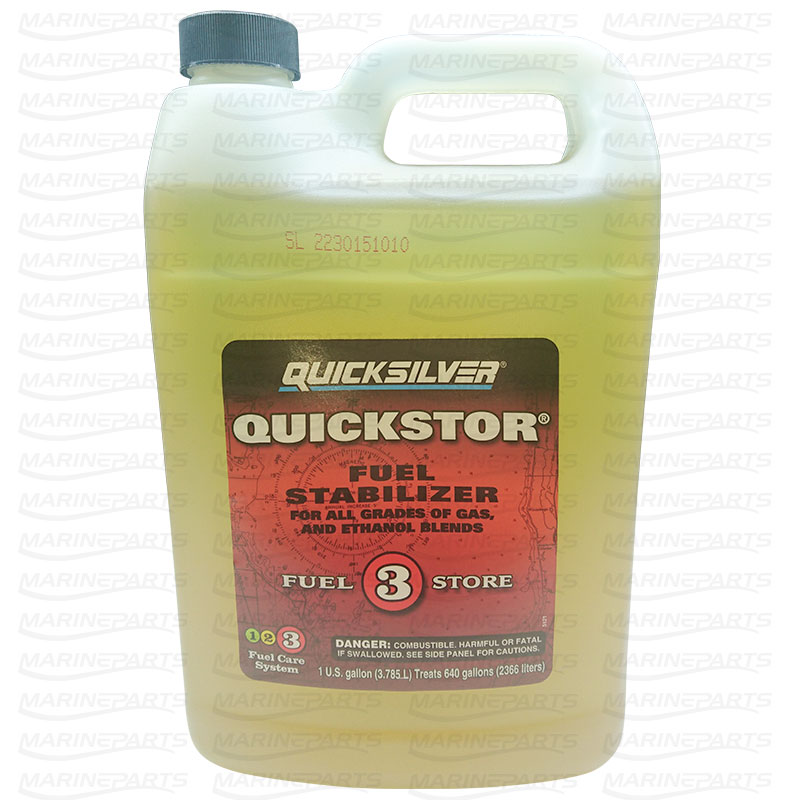 Quicksilver Quickstor pikaajalise hoiustamise eelne kütuse stabiliseerija 3,78 L
