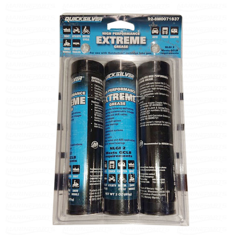 Quicksilver rasva High Performance Extreme Grease patruuna 85g 3-pakk