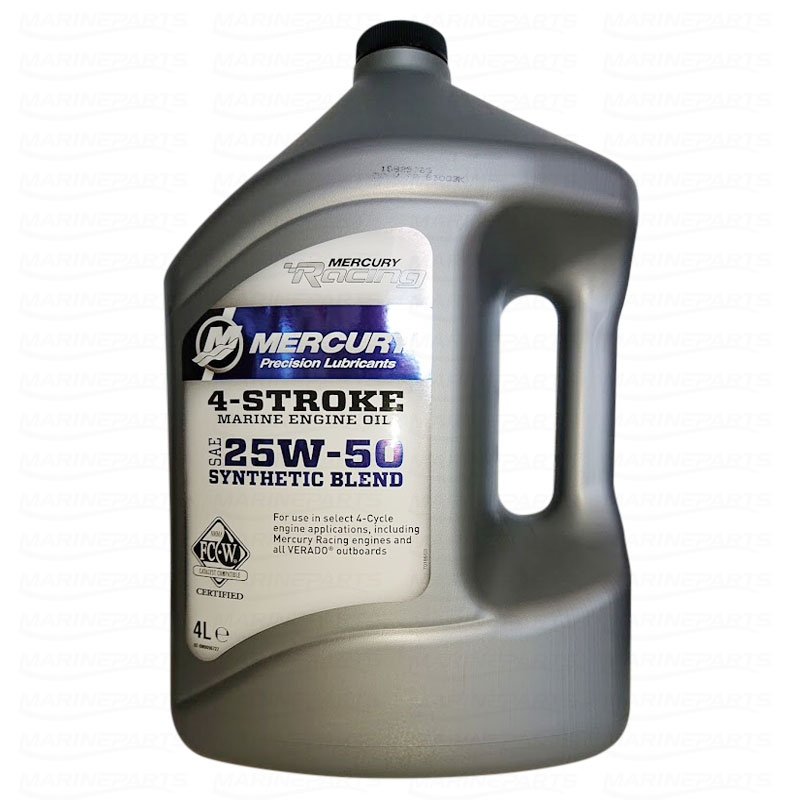 Engine Oil Mercury Racing 25W-50 Synthetic Blend 4L