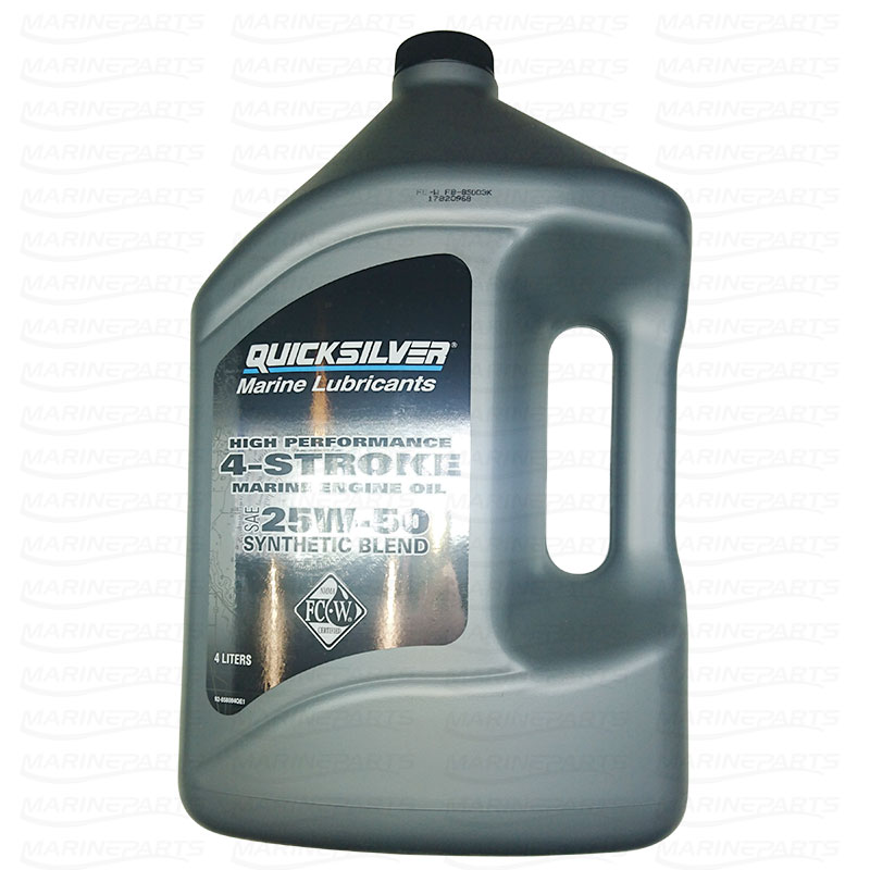 Moottoriöljy Quicksilver 25W-40 Synthetic Blend 3.78L