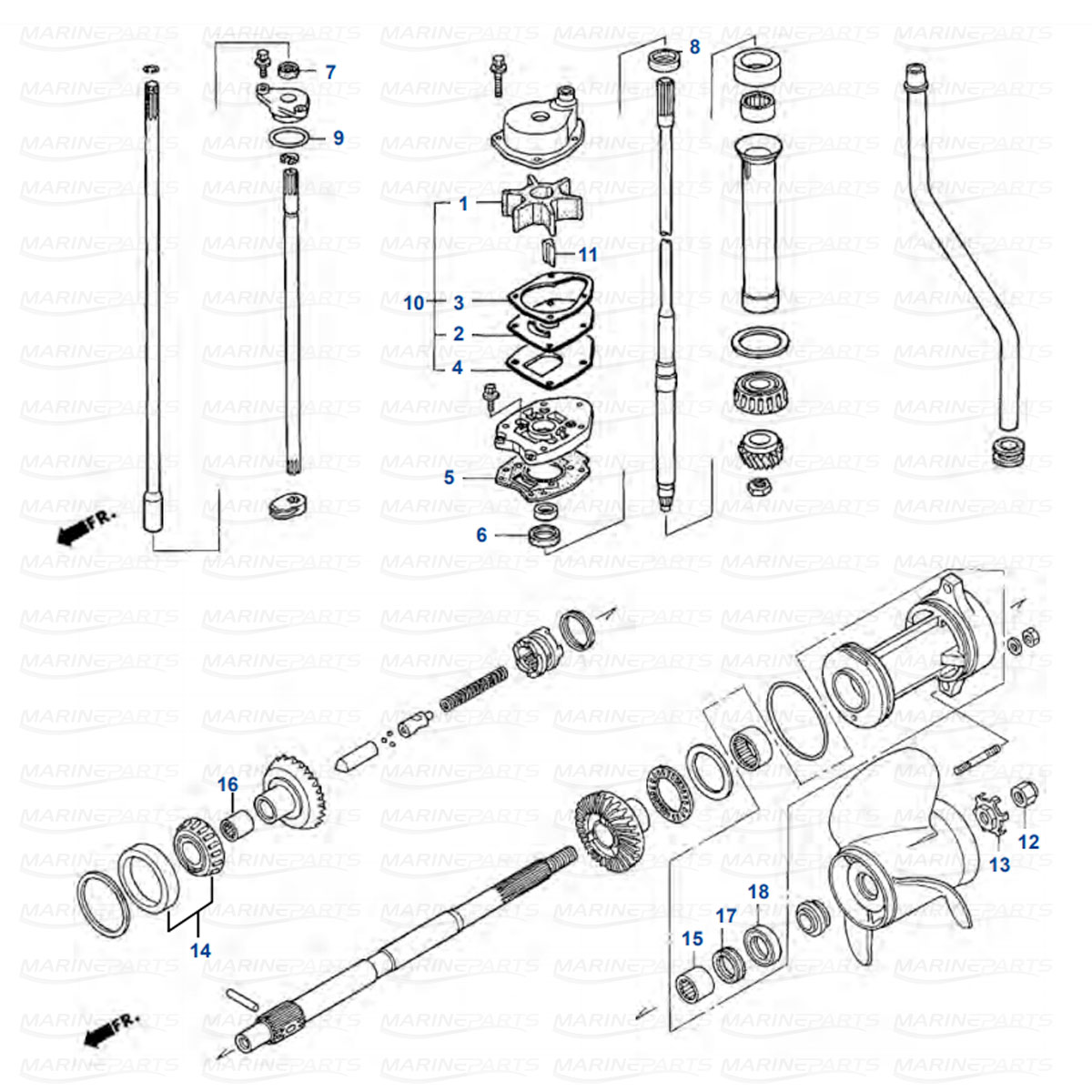 Alumine üksus Honda BF75AT, B90AT