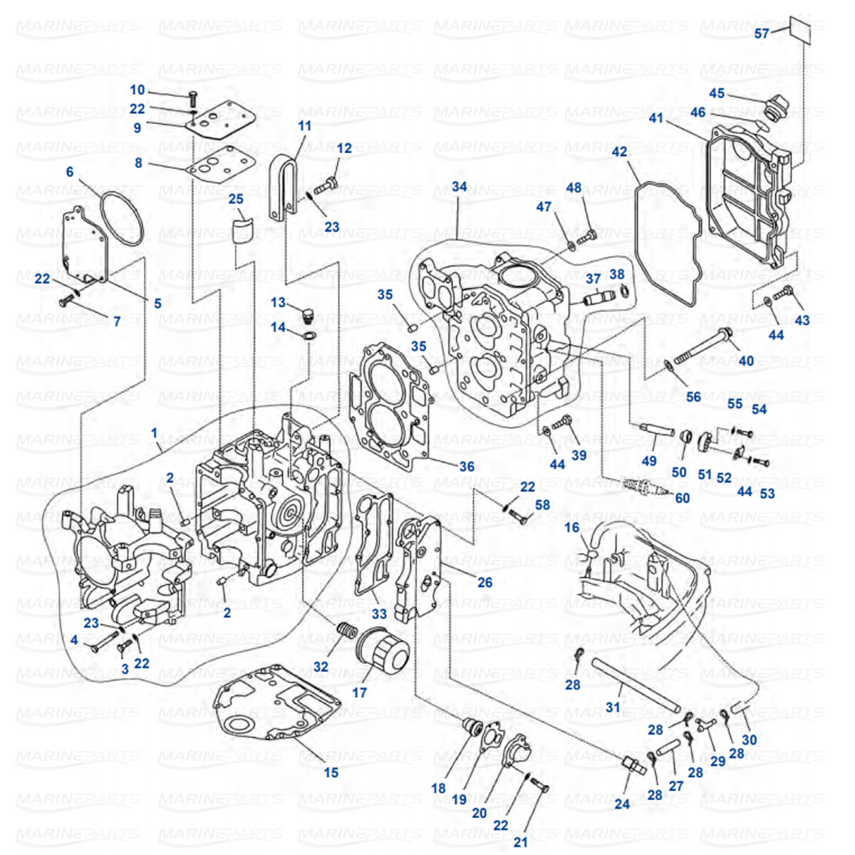 Engine Parts Yamaha F20 - F25