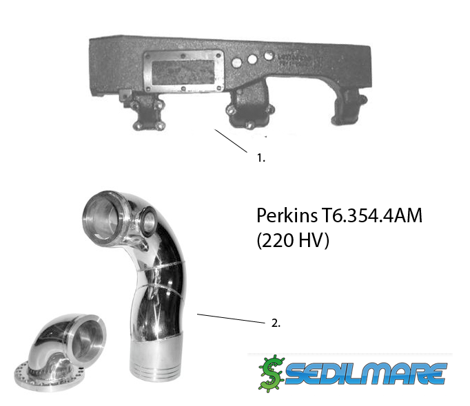 Eksosdeler Perkins T6.354.4