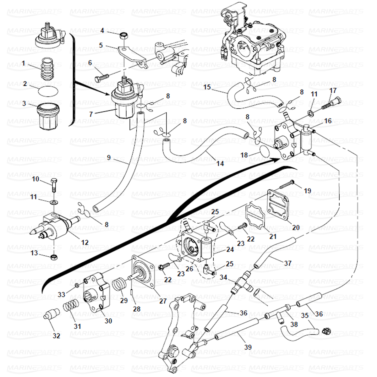 Polttoainej rjestelm Marineparts Finland
