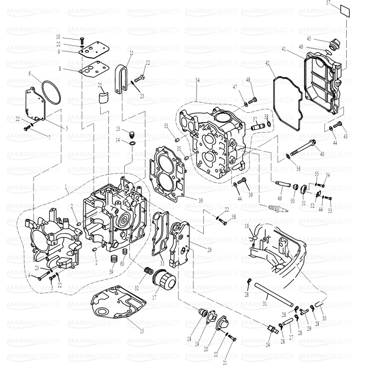 Cylinder and Crankcase